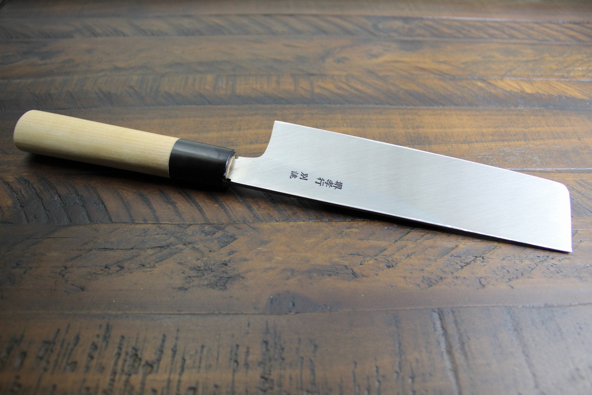 Kitchen Knives - Usuba Knife / Nakiri Knife White Steel #2 180mm (7.1") Sakai Takayuki