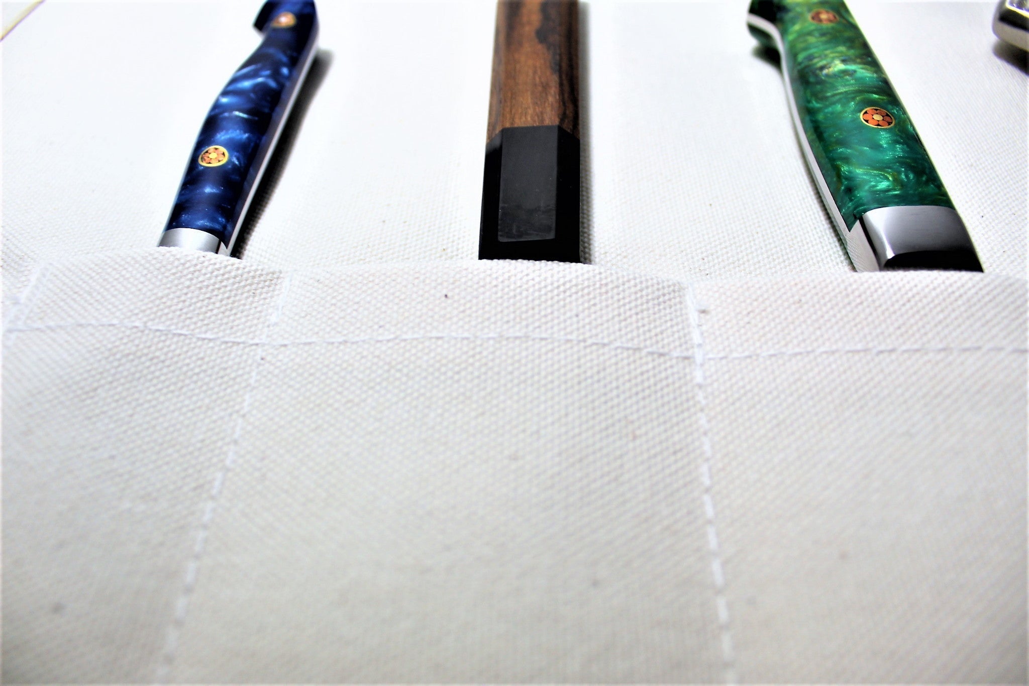 Knife Blocks & Holders - TOJIRO Canvas Knife Roll For 5 Knives F-359