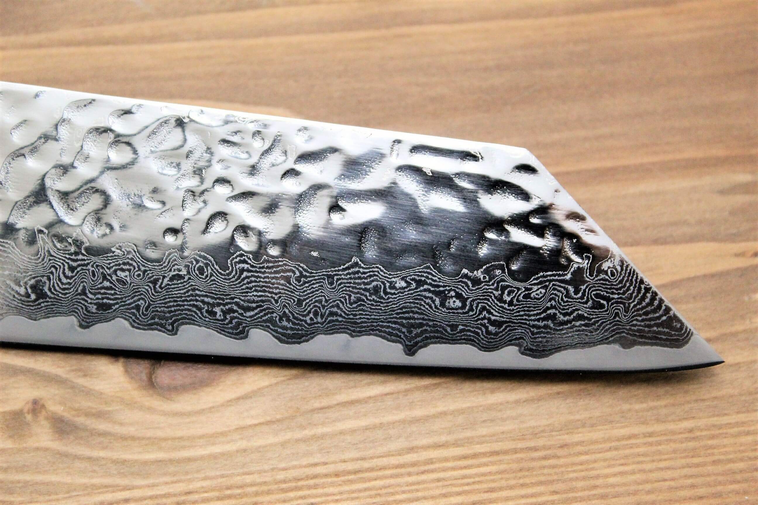 Knife - Kaneshige Hamono 10A Nickel Damascus 67 Layer Kiritsuke Gyuto Knife 210 Mm (8.2")