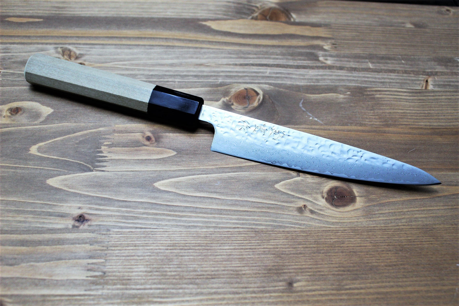 Knife - Kaneshige Hamono 10A Nickel Damascus 67 Layer Petty Knife 150 Mm (5.9")