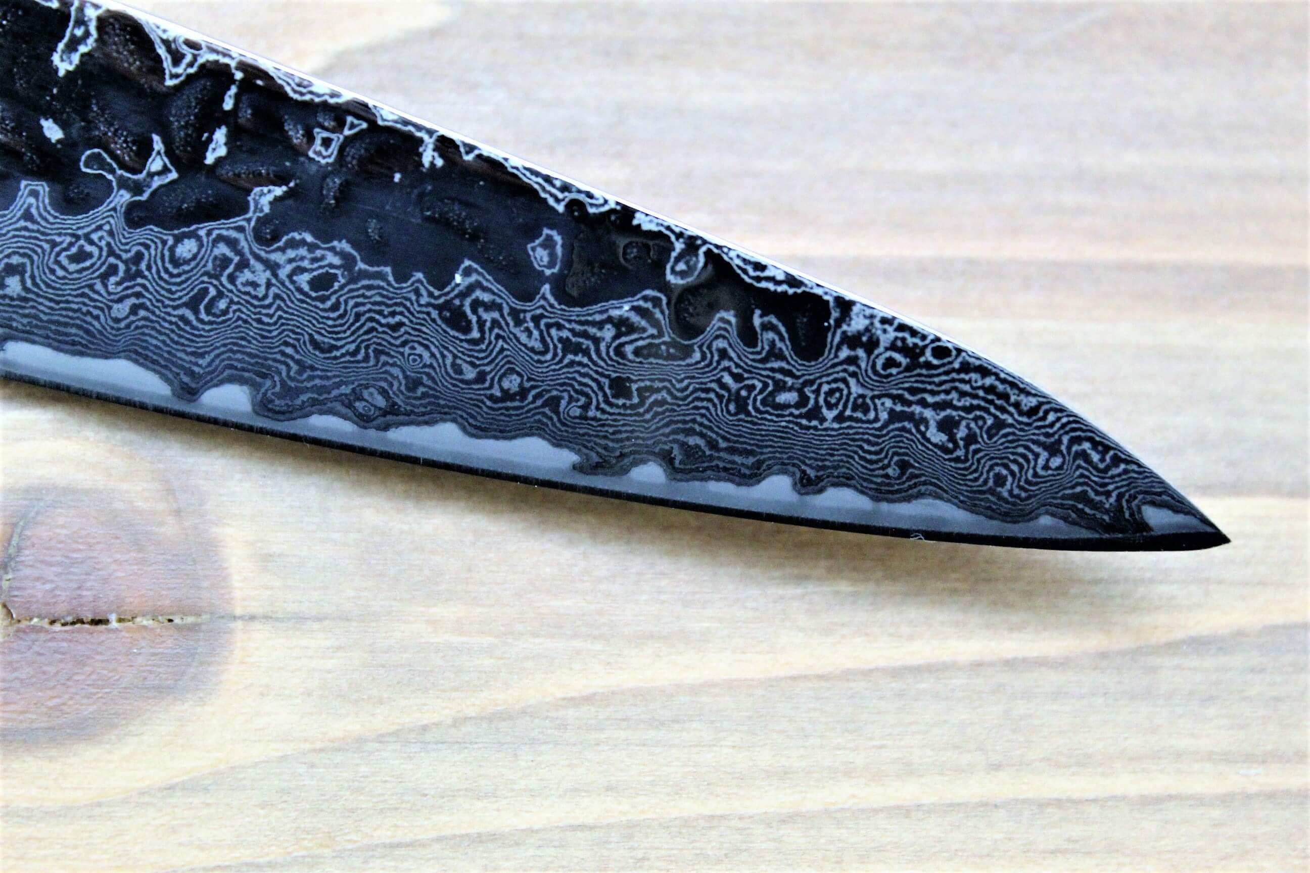 Knife - Kaneshige Hamono 10A Nickel Damascus 67 Layer Petty Knife 150 Mm (5.9")