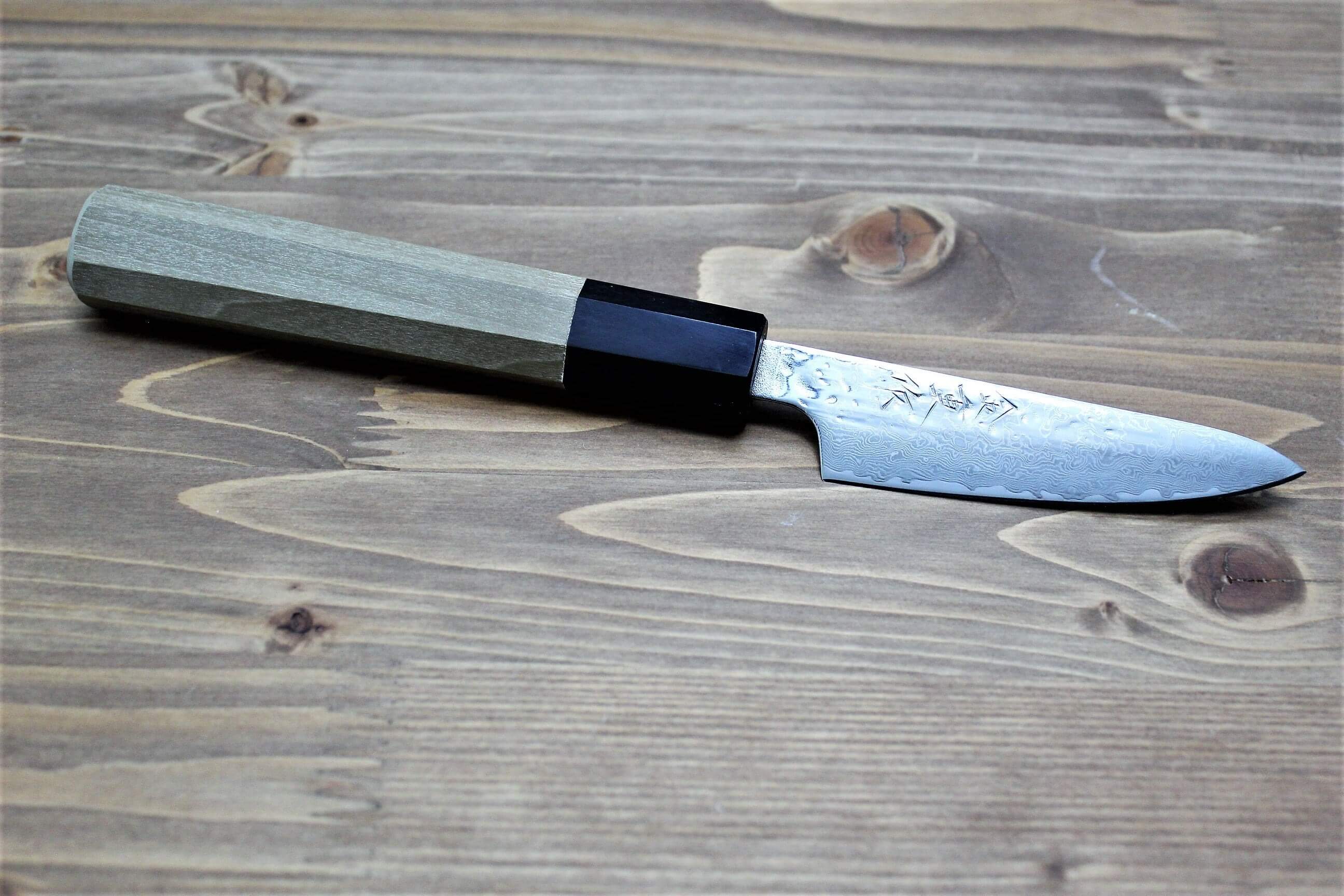 Knife - Kaneshige Hamono 67 Layer Nickel Damascus Paring Knife 80 Mm (3.2")