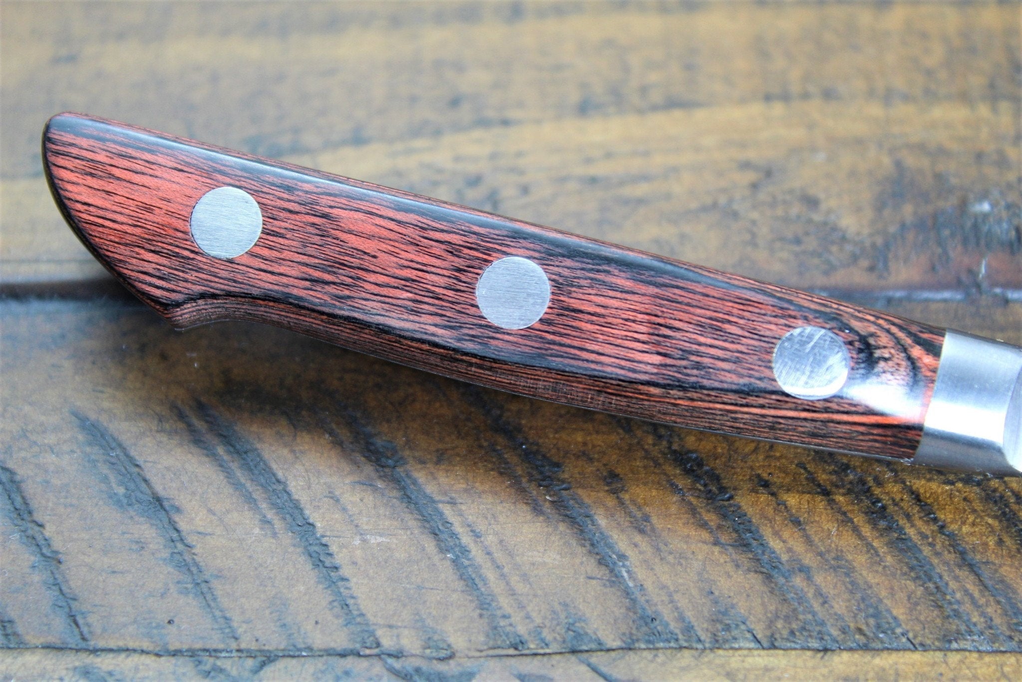 Knife - Saka Takayuki Petty Knife 120mm (4.7") Aoniko Honyaki (BLUE STEEL #2)