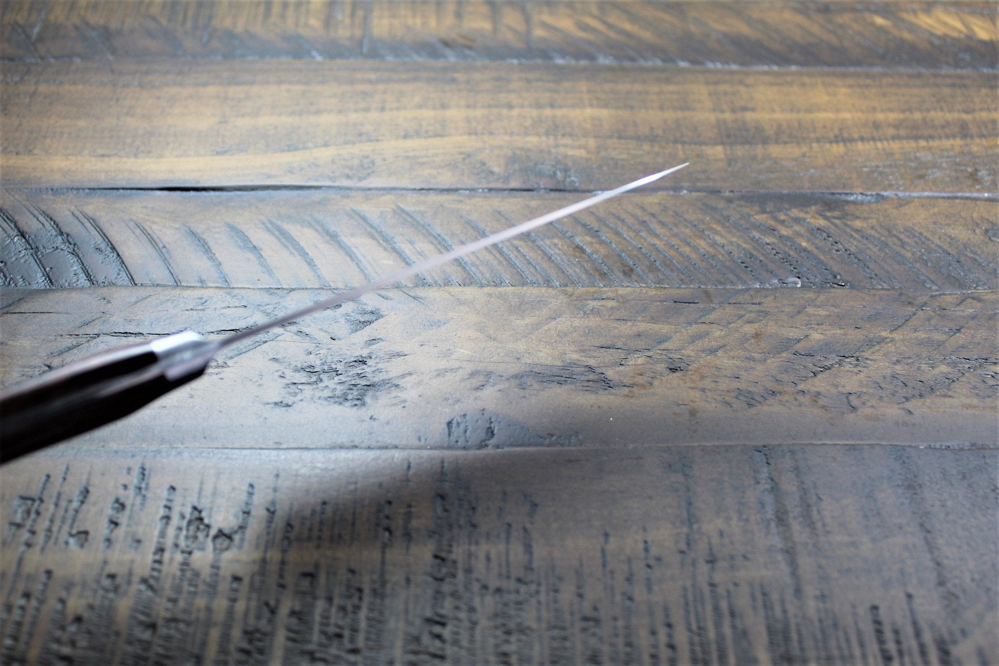 Knife - Saka Takayuki Petty Knife 120mm (4.7") Aoniko Honyaki (BLUE STEEL #2)