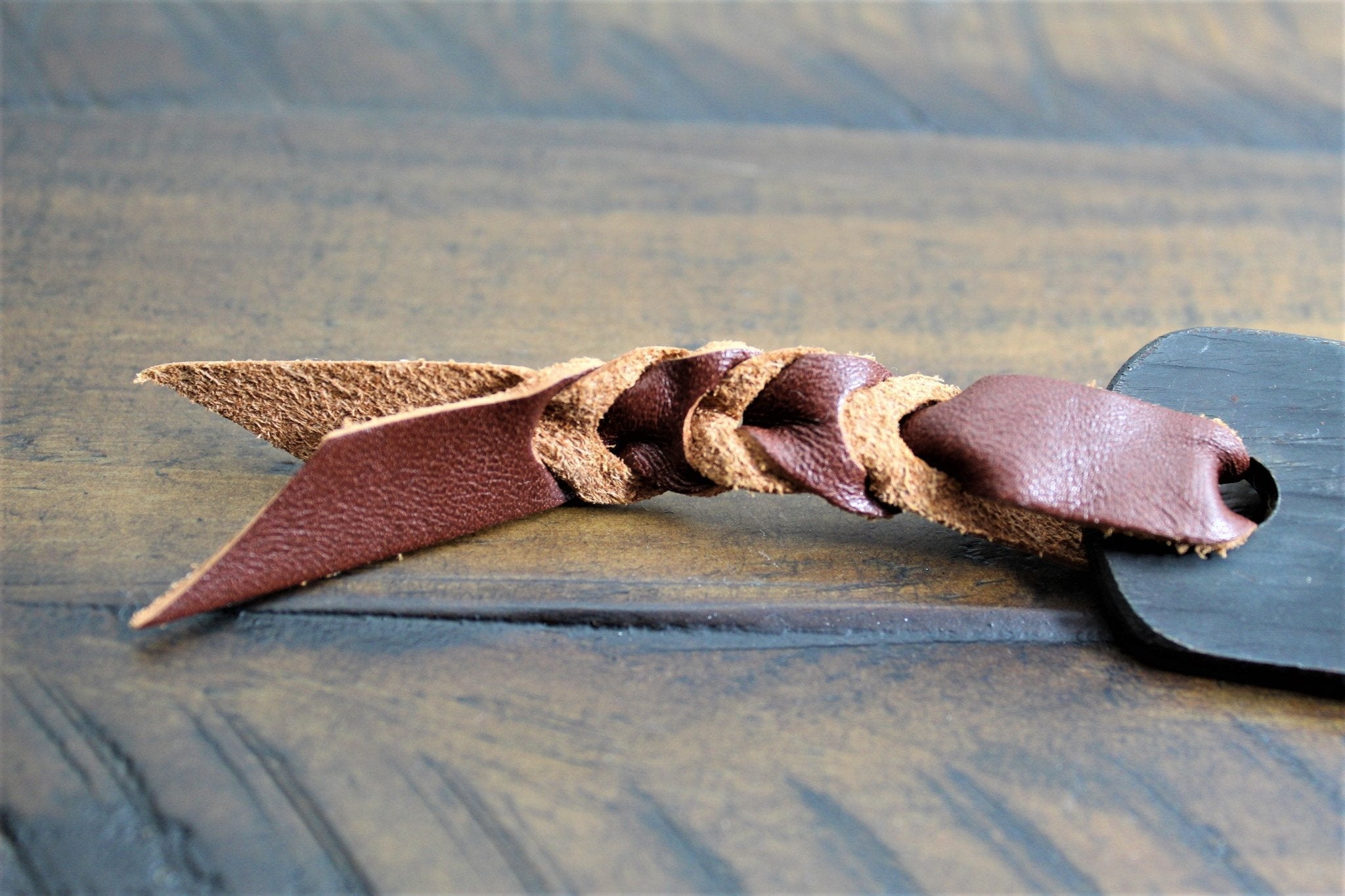 Knife - Sakai Takayuki Outdoor Knife 120 Mm (4.7") Aoniko Blue Steel #2 With Saya & Leather Strap - Kawasemi