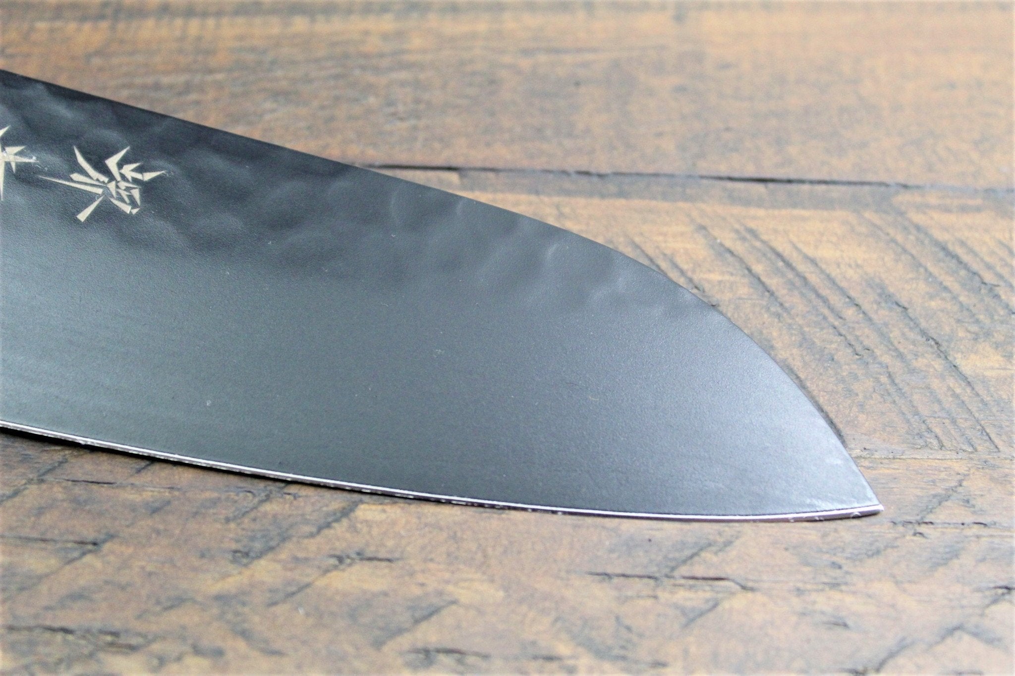 Knife - Sakai Takayuki Santoku Knife With Wenge Handle 170mm (6.7") Kurokage VG-10 With Non Stick Coating