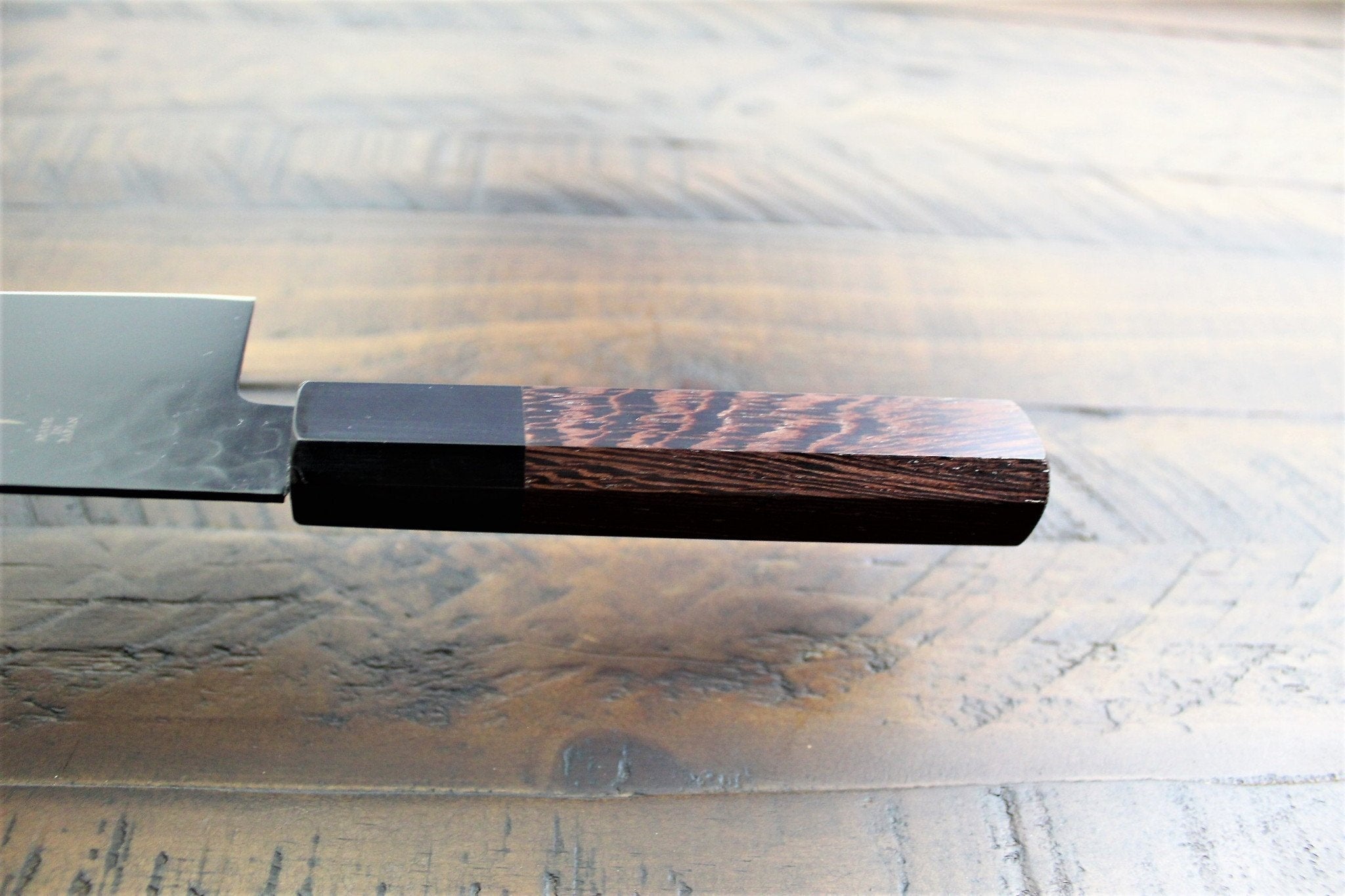 Knife - Sakai Takayuki Santoku Knife With Wenge Handle 170mm (6.7") Kurokage VG-10 With Non Stick Coating