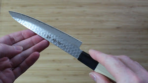 Sakai Takayuki Japanese Knife Set Damascus 45 Layer Petty Knife 150mm (5.9") Santoku Knife 180mm (7.1") Nakiri Knife 160mm (6.3")