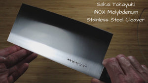 Sakai Takayuki INOX Molybdenum Stainless Steel Cleaver Knife / Chopper knife