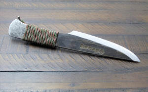 Sakai Takayuki Outdoor Knife Aoniko Blue Steel #2 with Saya - Homura